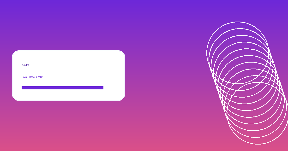 Nextra banner